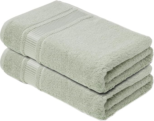 Melissa Linen, 2 Piece Hand Towel Set, 100% Turkish Cotton Face Hand Towels for Bathroom, 20 in x 35 in, Absorbent, Quick Dry, Durable and Soft, Spa and Hotel Quality, Mint Green