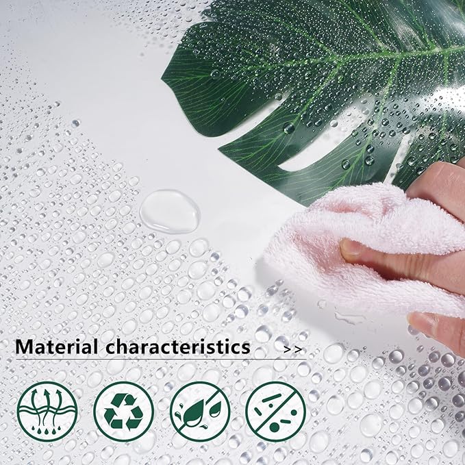 AooHome Thin Clear Extra Long Shower Curtain Liner, 72x96 Premium Light Weight EVA 4G Plastic Bathroom Shower Liner with Rustproof Metal Grommets and 5 Magnets for Shower Stall, Bathtubs (No Hooks)