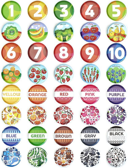 Floating Baby Flash Cards for Bathtub - Learn Numbers, Counting and Colors - Educational Bath Toys for Babies & Toddlers 3 Plus Months (Set of 21)