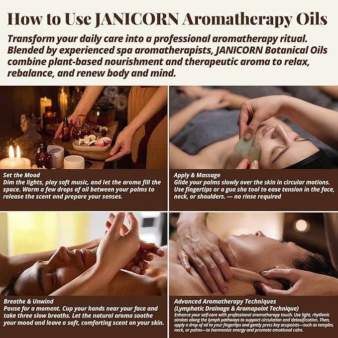 Sandalwood & Bergamot Aromatherapy Body & Massage Oil – Lightweight, Fast-Absorbing Hydration with a Woody-Citrus Essential Oil Aroma for a Refreshing Self-Care Experience, 1 fl oz / 30 ml