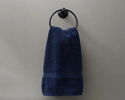 Delara 100% Organic Cotton Towels 650 GSM Plush Feather Touch Quick Dry Hand Towel, Pack of 6 GOTS Certified, Oeko-Tex Green Certified, Organic Cotton Hand Towel, 20"X30"