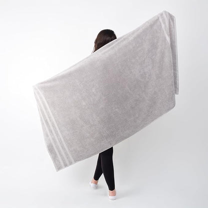 SOFE H&L | Olea Luxury Turkish Cotton Hand Towels Set of 4 Cool Gray | Premium, Soft, Durable, Absorbent | Hotel Quality Plush Towels and Thick Towel Sets
