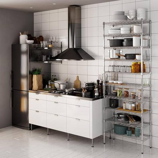 14" Deep x 30" Wide x 86" Height Wire Shelving Kit | 10-Tier | NSF Commercial Storage Rack Unit