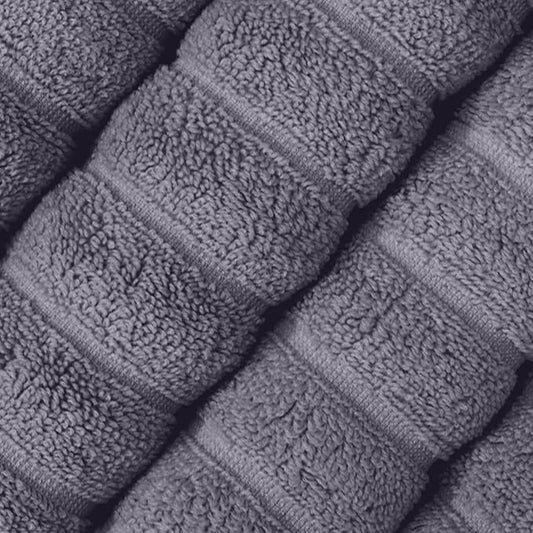 Classic Turkish Towels CTT Luxury Hand Towels for Bathroom Set of 4, 100% Turkish Cotton, Quick Dry & Comfy Towels for Hotel & Spa, Highly Absorbent | 20"x32" (Grey)