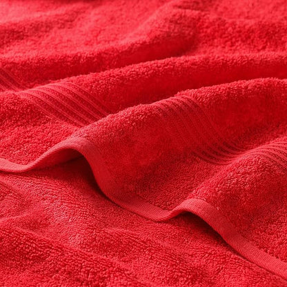 Superior Egyptian Cotton Face Towel/Washcloth Set, Small Towels for Home Bathroom, Master, Guest Bath, Decor Essentials, Quick Dry, Absorbent, Spa, Hotel, Resort, Adult, Kids, Set of 10, Red