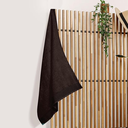Belizzi Home Cotton 2 Pack Oversized Bath Sheet 35 x 70, Large Bath Sheet, Ultra Absorbent, Compact, Eco-Friendly and 100% Recyclable, Quick Drying and Lightweight Towel - Chocolate Brown