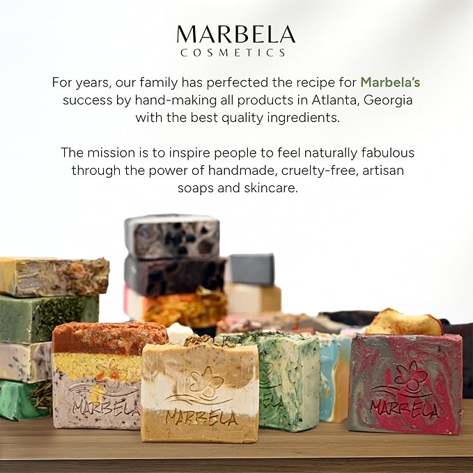 Marbela Cosmetics Pumpkin Spice Handmade Soap Bar - Made in USA, Vegan Friendly, Palm Oil Free, Natural Bar Soap - Gentle Face & Body Soap for Daily Skin Care, Moisturizing & Nourishing - 3.5 oz