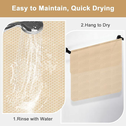 Square Shower Mat: 32"x32" Extra Large Non Slip Shower Mats for Inside Shower, Trimmable PVC Anti Slip Shower Stall Mats, Quick Dry Stand Up Shower Mat for Elderly, Kids