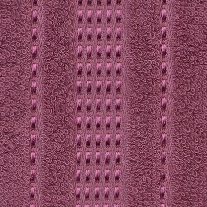 Melissa Linen Hand Towels, Set of 2, 100% Turkish Cotton Face Hand Towels for Bathroom, 20 in x 35 in, Absorbent, Quick Dry, Spa and Hotel Quality Bathroom Towels, Dark Reddish Purple