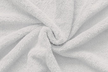 American Veteran Towel, 100% Cotton Turkish 6 Piece Towel Set, Luxury Towels Set of 6 for Bathroom Essentials, 2 Bath Towels 2 Hand Towels 2 Washcloths, Silver Grey