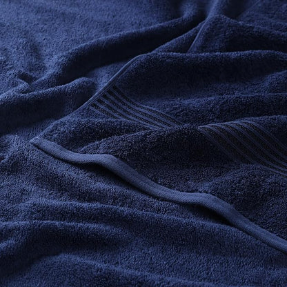 Superior Egyptian Cotton Bath Sheet Set, Oversized Towels for Home Bathroom, Master, Guest Bath, Decor Essentials, Quick Dry, Absorbent, Large Body Towel, Spa, Hotel, Resort, Set of 2, Navy Blue