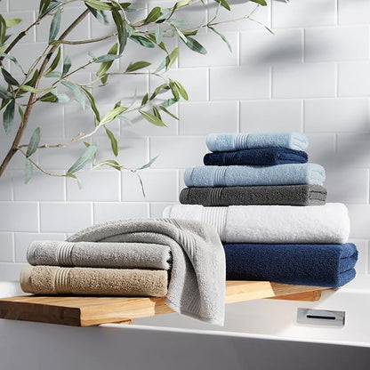 Arkwright Bath Towels Set of 4 - (Bulk Case of 24) Super Soft 100% Cotton, 600 GSM Quick Dry & Absorbent, Luxury Bathroom Essentials for Hotels, Spa, Hosts, and Vacation Rentals, Latte Beige