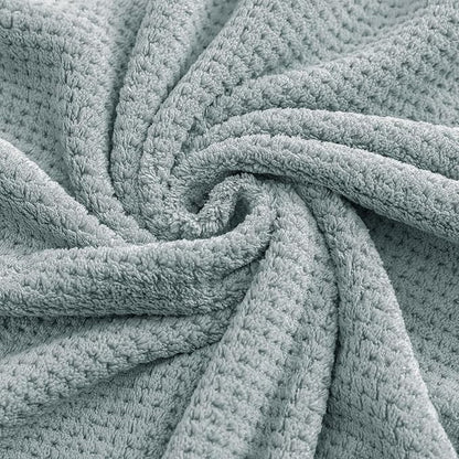 YTYC 29x59 Inch Extra Large Bath Towels Set of 6 Quick Dry Super Soft Microfiber Towels for Bathroom 80% Polyester (Grey,6 Piece)