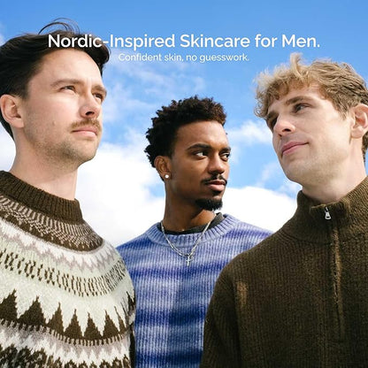 Nordisk Element Men Body Serum with Antioxidants & Nordic Botanicals | Deep Hydration & Skin Barrier Repair | Hyaluronic Acid Body Serum | Paraben & Phthalate Free | Spices & Sandalwood 9.13 Fl Oz