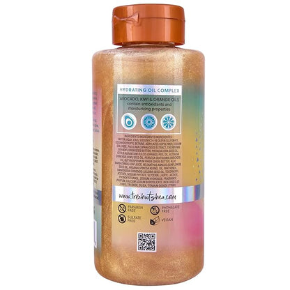 Tree Hut Tropic Glow Sparkling Gel Wash, Moisturizing & Hydrating Body Wash with Shea Butter, Warm Scent, Soft & Radiant Skin, Holiday Gift & Stocking Stuffer, 18 fl oz
