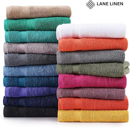 LANE LINEN 100% Pure Cotton Pack of 2 Bath Sheets (35"x66") - Fade Resistant, Machine Washable & Highly Absorbent Extra Large Towel Set - Oversized Luxury Towels for Bathroom, Hotel & Spa - Blue Irish
