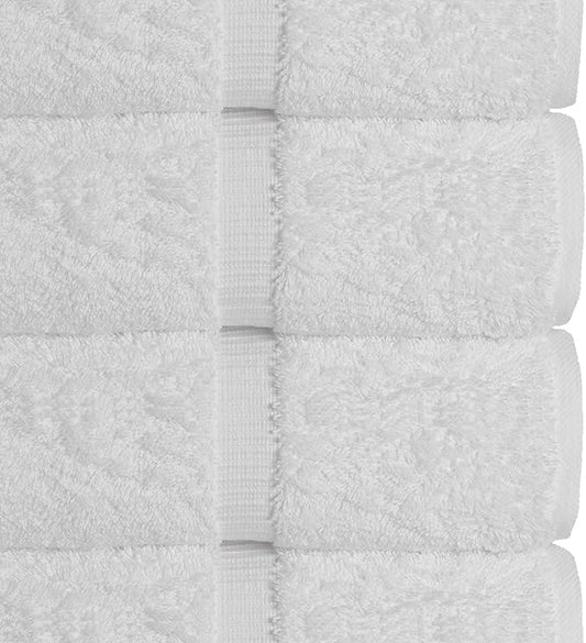 Chakir Turkish Linens | Hotel & Spa Quality 100% Cotton Luxury Turkish Towels | Soft & Absorbent (30x60 Inches Extra Large Bath Towels, Set of 4 - White)