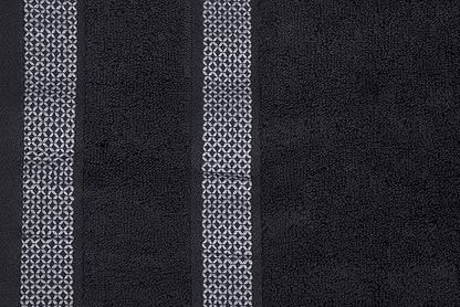 CASA COPENHAGEN® Solitaire Mix 6 Pieces Towel Set- White + Pine Grey, 600 GSM 2Bath Towel 2Hand Towel 2Washcloth, Designed in Denmark Made of Soft Egyptian Cotton for Bathroom, Kitchen & Shower