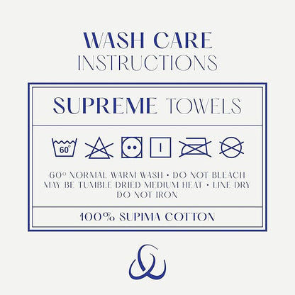 Christy Supreme Hygro Family Towel Set | Mineral Blue | 100% Luxury Supima Cotton | Ultra Soft | Super Absorbent | 650GSM | 2 Bath Sheets 2 Bath Towels 2 Hand Towels