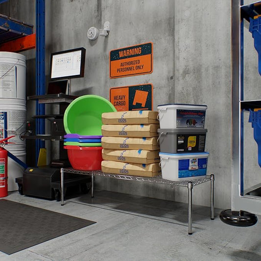 18" Deep x 54" Wide x 14" Height Wire Shelving Kit | 1-Tier | NSF Commercial Storage Rack Unit
