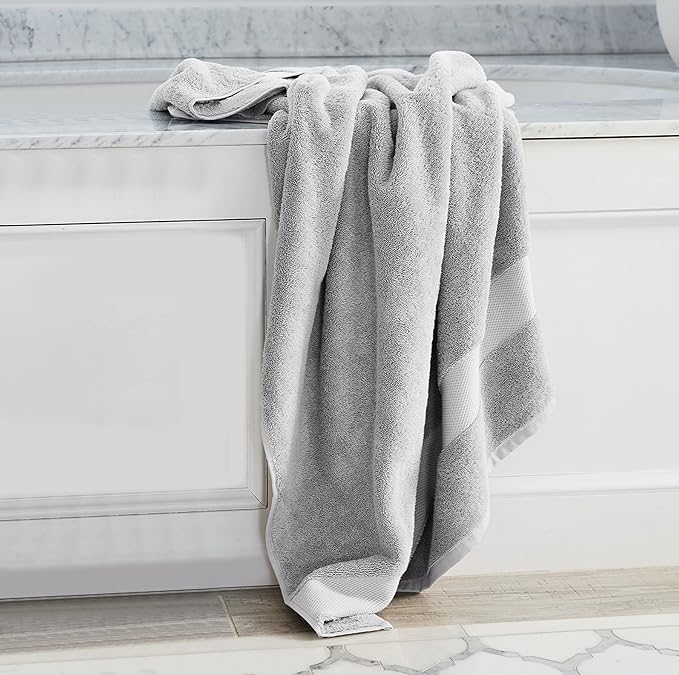 Delara Organic Cotton Luxuriously Plush Bath Towel 33 Piece Set|GOTS & Oeko-TEX Certified|Premium Hotel Quality Towels|Feather Touch Technology|650 GSM Long Staple|Soft, Quick Dry & Ultra-Absorbent
