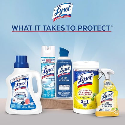 Lysol Mold & Mildew Remover Spray, Bathroom & Shower Cleaner, Disinfectant Spray, Stain Remover with Bleach, Tough on Black Mold, Multipurpose Cleaner for Home and Kitchen, 32oz (Pack of 4)