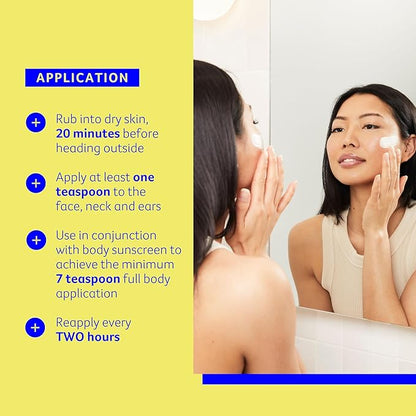Cancer Council Sunscreen Body Lotion Moisturizer, SPF50+, Sun Care with Vitamin E, Aloe Vera, Broad Spectrum UVA/UVB Sun Protection, Sensitive Skin, Paraben & Fragrance Free, Water Resistant, 150ml