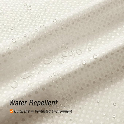 Gibelle Extra Long Shower Curtain 72 x 84, Tall Waffle Weave Textured Fabric Shower Curtain for Bathroom, Water Repellent, Machine Washable, Ivory