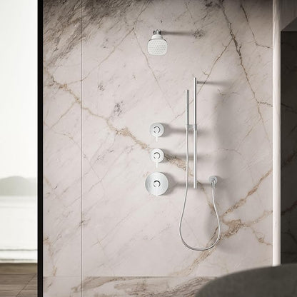 Kohler 37722-Y-CP Cinq™ Square single-function filtered showerhead, 2.5 gpm, Polished Chrome
