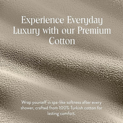 Brooklinen Super-Plush Turkish Cotton Bath Sheets - Set of 2 - Cotton, 820 GSM, Highly Absorbent, Machine Washable, Perfect for Home & Bathroom (40" x 65", Stone)