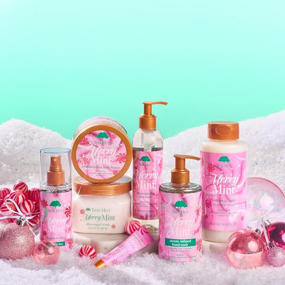 Tree Hut Merry Mint Foaming Gel Wash, Moisturizing & Hydrating Body Wash with Shea Butter, Gently Cleanses for Soft, Fresh & Radiant Skin, Holiday Gift & Stocking Stuffer, 18 fl oz