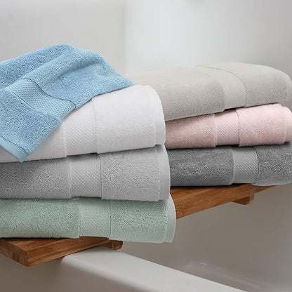 Aston & Arden Egyptian Bath Towels - Pack of 2 - Oversized Ultra Soft Thick & Absorbent, 100% Ringspun Egyptian Cotton Bathroom Towel for Spa, Hotel, 600 GSM, 30 x 54 in, Green