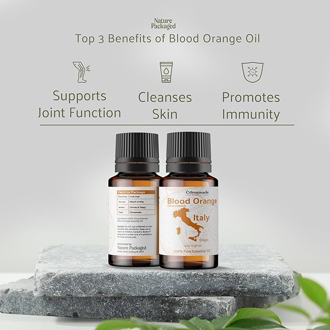 Blood Orange Essential Oil - Direct from Citrusmade in Sicily - Pure Essential Oil for Diffusers and Aromatherapy - Natural Citrus Scent | 100% Pure Therapeutic Grade (15ml)