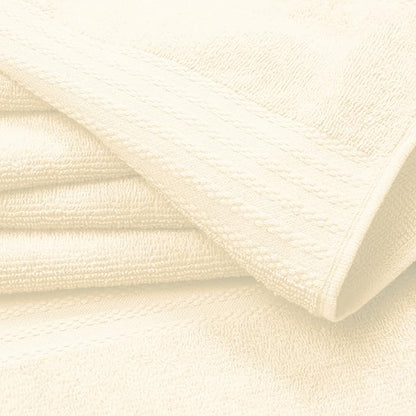 GLAMBURG Premium Cotton Oversized 2 Pack Bath Sheet 35x70-100% Pure Cotton - Ideal for Everyday use - Ultra Soft & Highly Absorbent - Machine Washable – Ivory