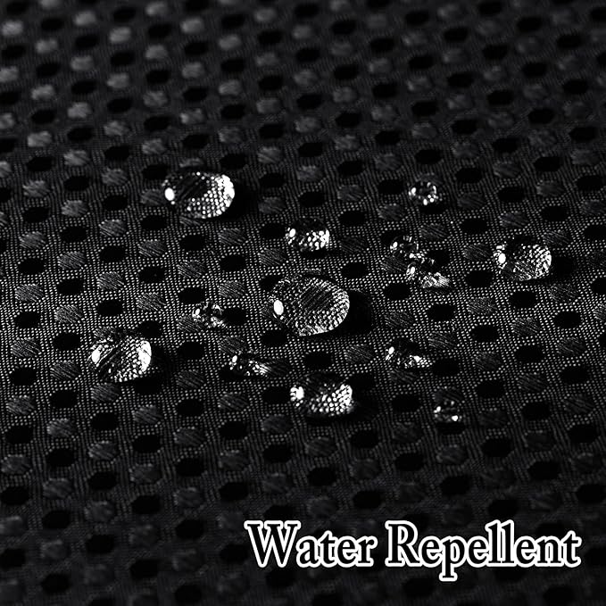 Gibelle Extra Long Shower Curtain 72x86, Waffle Weave Bathroom Shower Curtain with Snap-in Fabric Liner Set, No Hooks Needed, Hotel Style with Mesh Top Window, Black