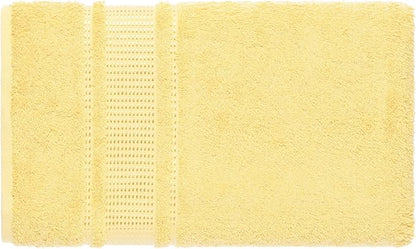 Melissa Linen 8 Piece Bath Towel Set, 2 Bath, 2 Hand, 4 Fingertip Towels - 100% Turkish Cotton, Absorbent, Quick Dry, Durable & Soft - Light Yellow