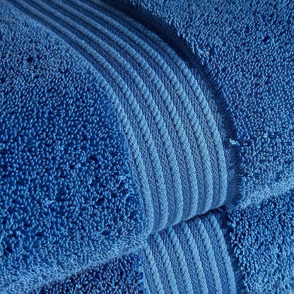 Christy Supreme Hygro 6 Piece Towel Set | Deep Sea Blue | 100% Luxury Supima Cotton | Ultra Soft | Super Absorbent | 650GSM | 2 Bath Towels 2 Hand Towels 2 Face Cloths