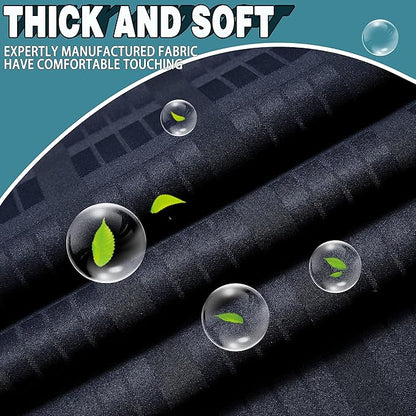 Conbo Mio Stall No Hook Shower Curtain with Snap in Liner Set, Hotel Luxury Black Shower Curtains for Bathroom with See Through Top Window, Waterproof, Washable 36W x 74H