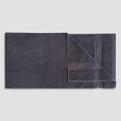 Fabdreams 100% Organic Cotton Bath Sheet Set of 2 700 GSM Oversized Towels Ultra Soft Plush Absorbent Durable Skin-Friendly Spa Hotel Premium Comfort Large 36 x 70 in Charcoal Black