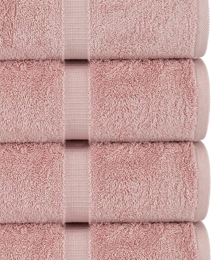 Chakir Turkish Linens Luxury Spa and Hotel Quality Premium Turkish Cotton 6-Piece Towel Set (2 x Bath Towels, 2 x Hand Towels, 2 x Washcloths)