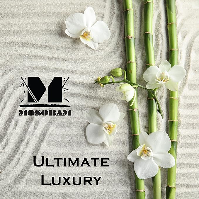 Mosobam Luxury Turkish 4pc XL Towel Set 35X70 16X30 Allure Blue Oversize 700 GSM Bamboo Viscose & Aegean Turkish Combed Cotton