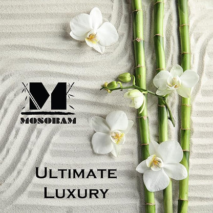 Mosobam Luxury Turkish Set of 4 Hand Towels 16X30 Lavender Aura 700 GSM Bamboo Viscose & Aegean Turkish Combed Cotton
