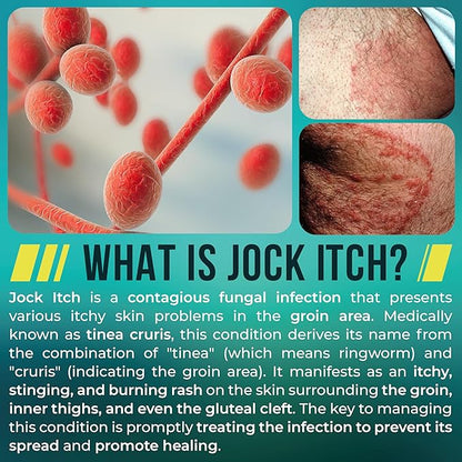 Jock Itch Spray | Antifungal Spray for Jock Itch | Soothes Itchy, Irritated Skin in Groin & Inner Thighs | Targets Ringworm & Intertrigo | Fast Absorption & Deep Penetration Relief