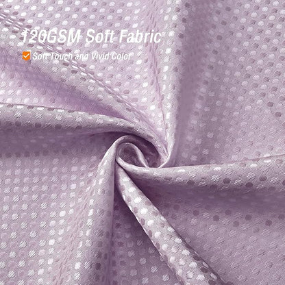 Gibelle Extra Long Shower Curtain 72 x 84, Tall Waffle Weave Textured Fabric Shower Curtain for Bathroom, Water Repellent, Machine Washable, Lavender