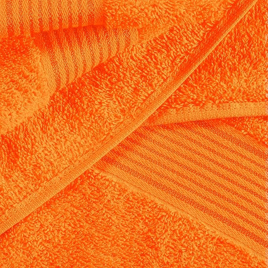 Belizzi Home Cotton 2 Pack Oversized Bath Sheet 35x70, Large Bath Sheet, Ultra Soft, Absorbent, Compact, Eco-Friendly, Recyclable, Quick Drying and Lightweight Towel - Orange