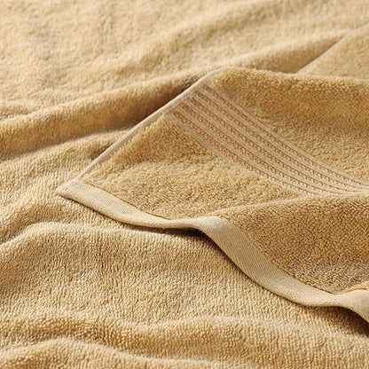 Superior Egyptian Cotton 8-Piece Hand Towel Set, Towel Basics for Quick Dry, Absorbent Small Towels, Facial, Spa, Kitchen, Bathroom Essentials, Apartment, Guest Bath, Soft, Washcloth, Gold