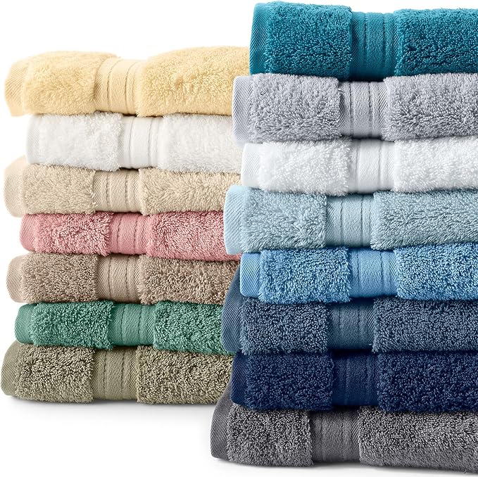 Lands' End Supima Towel Deep Sea Navy Bath- Hand Towel