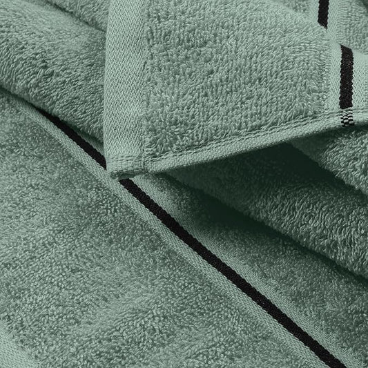 MyOwn Ultra Soft Cotton 6 -Piece Hand Towel Set 16x24 Inch, Ideal for use in Bathroom, Kitchen, Gym, Spa & General Cleaning, Compact & Lightweight Multi Purpose Hand Towels - Jade