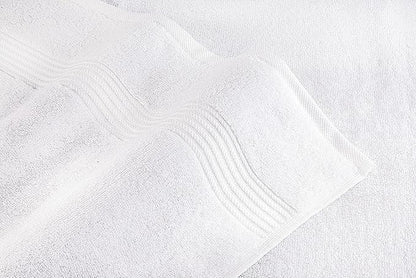 American Veteran Towel, 100% Cotton Turkish Bath Towels for Bathroom 4 Pack, 27x54 Extra Large Premium Soft Drying Bathroom Towels, White