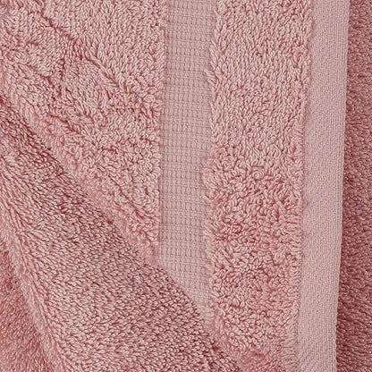 Towel Bazaar Premium Cotton Super Soft and Absorbent Turkish Towels (4-Piece Bath Towels, Pink)